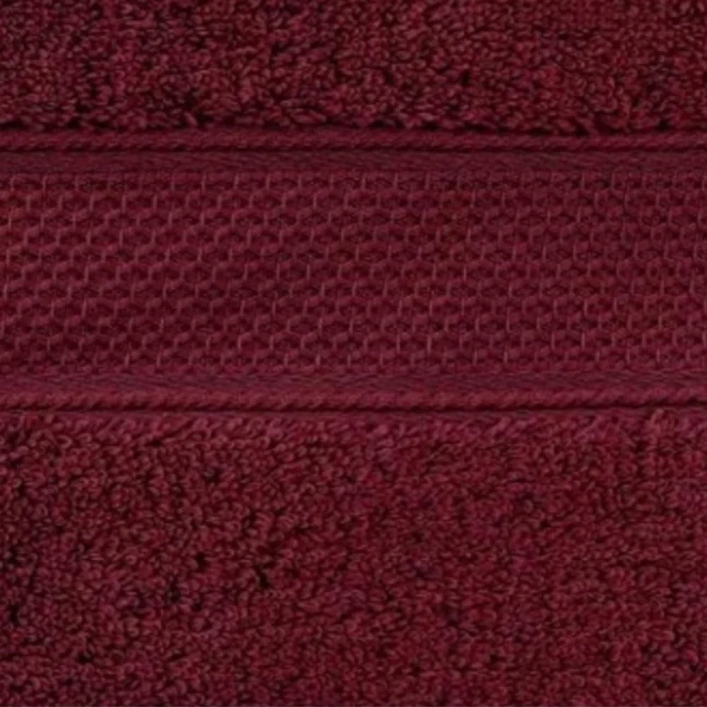 - Burgundy 8 Piece Bath Towel Thick, Soft, Plush